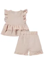 Bebek Takım 6-18 Ay Pudra - Paket