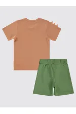 Erkek Çocuk Takım 2-5 Yaş Kiremit - Paket