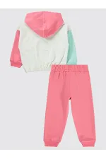 Kız Çocuk Eşofman Takımı 2-5 Yaş Koyu Pembe - Paket