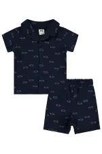 Ensemble bébé 0-24 mois bleu marine - Emballage