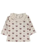 Bebek Sweatshirt 0-24 Ay Taş Rengi - Paket