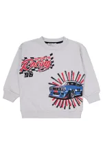 Boys Tracksuit Set 2-5 Years Old Light Gray - Package