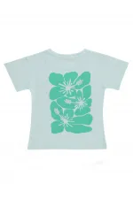 Kız Çocuk Tişört 6-9 Yaş Açık Mint - Paket