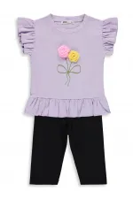 Ensemble pour filles 2-5 ans Lavande douce-Noir - Pack
