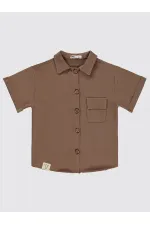 Boy Shirt 2-5 Years Old Brown - Package