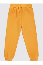 Boy's Tracksuit Bottoms 2-5 Years Mustard - Pack