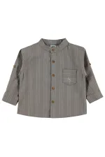 Bebek Gömlek 0-24 Ay Acı Kahve - Paket