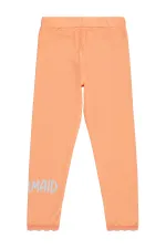 Kız Çocuk Tayt 6-9 Yaş Somon - Paket