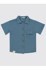 Erkek Çocuk Gömlek 2-5 Yaş İndigo - Paket