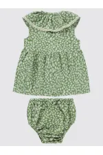 Bebek Jile ve Elbise 0-24 Ay Çağla Yeşili - Paket