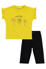 Kız Çocuk Takım 2-5 Yaş Sarı-Siyah - Paket
