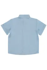 Erkek Çocuk Gömlek 6-9 Yaş Mavi - Paket