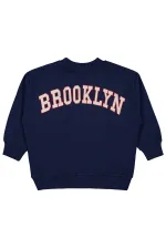 Sweat-shirt garçon bleu marine 2-5 ans - Emballage