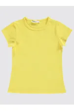 Kız Çocuk Tişört 2-5 Yaş Sarı - Paket