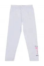 Leggings pour filles, Km, 6-9 ans, blancs - Lot
