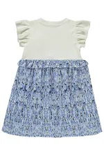 Kız Çocuk Jile ve Elbise 6-9 Yaş Ekru - Paket