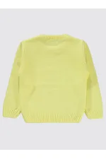 Pull jaune pour fille de 2 à 5 ans - Emballage