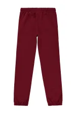 Girl's Tracksuit Bottoms 10-13 Years Dark Burgundy - Package