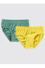 Culotte garçon moutarde-kaki - Paquet