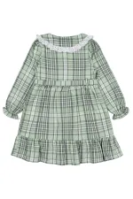 Girl's Vest and Dress 6-9 Years Green - Package