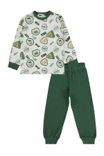 Ensemble pyjama garçon 2-5 ans vert doux - Emballage