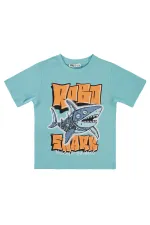 T-shirt garçon KM 2-5 ans Menthe foncée - Lot