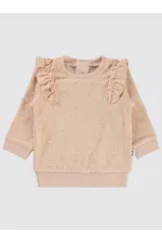 Sweat-shirt bébé 0-24 mois, couleur poudre - Emballage