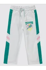 Bas de survêtement blanc pour fille (2-5 ans) - Lot