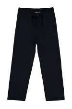 Pantalon garçon, 6-9 ans, bleu marine - Lot