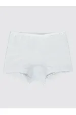 Kız Çocuk Boxer 2-9 Yaş Beyaz-Lila - Paket