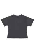Kız Çocuk Tişört 2-5 Yaş Antrasit - Paket