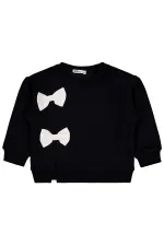 Kız Çocuk Sweatshirt 2-5 Yaş Siyah - Paket