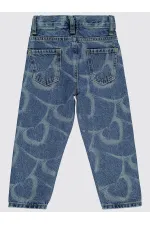 Pantalon bleu clair pour fille de 2 à 5 ans - Emballage