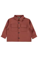 Boys' Shirt, Ages 2-5, Light Brown - Pack