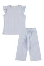Kız Çocuk Pijama Takımı 10-13 Yaş Açık Mavi - Paket