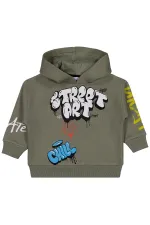 Erkek Çocuk Sweatshirt 2-5 Yaş Açık Haki - Paket