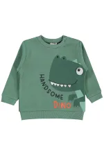 Bebek Sweatshirt 0-24 Ay Haki - Paket