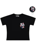 Kız Çocuk Tişört 10-13 Yaş Siyah - Paket