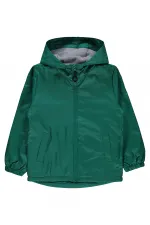 Erkek Çocuk Yağmurluk 6-9 Yaş Çam Yeşili - Paket