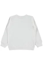 Sweat-shirt pour fille, 10-13 ans, blanc cassé - Emballage