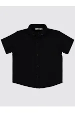 Erkek Çocuk Gömlek 2-5 Yaş Siyah - Paket