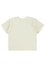 Lot de T-shirts pour garçons de 6 à 9 ans, couleur ivoire