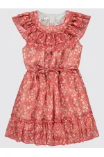 Girl's Vest and Dress 6-9 Years Old Coral - Package