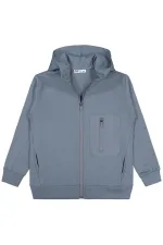 Gilet garçon 10-13 ans anthracite clair - Emballage