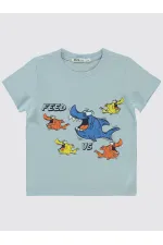 Boys T-Shirt 2-5 Years Old Ice Blue - Pack