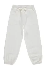 Kız Çocuk Pantolon 6-9 Yaş Beyaz - Paket