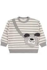 Erkek Çocuk Sweatshirt 2-5 Yaş Gri - Paket