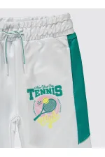 Bas de survêtement blanc pour fille (2-5 ans) - Lot