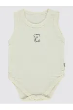 Bebek Çıtçıtlı Badi 0-24 Ay Ekru - Paket