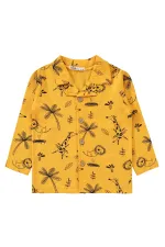 Ensemble pyjama garçon 2-5 ans moutarde - Emballage
